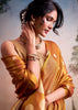 Marigold Yellow Woven Tissue Silk Saree