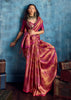 Fuchsia Purple Banarasi Silk Saree