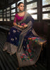 “Exclusive Offer” : Estate Blue Woven Embroidered Banarasi Silk Saree