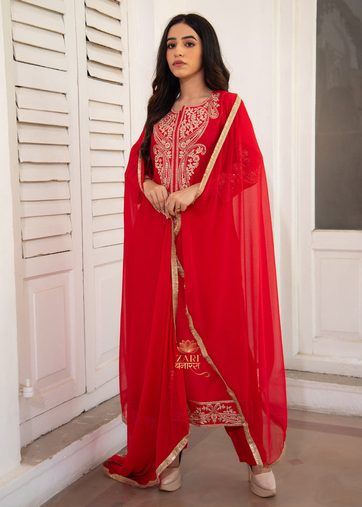 Vermilion Vine Adorned Suit (10702039548097)