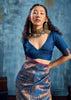 Victoria Blue Banarasi Silk Saree