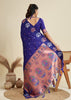 Royal Violet Woven Bronze Zari Paithani Silk Saree
