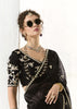 Desire Black Designer Organza Tissue Silk Saree