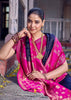 Midnight Blue Woven Banarasi Silk Saree