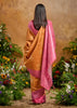 Russet Orange Woven Cotton Silk Saree