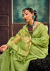 Pistachio Green Woven Cotton Silk Saree