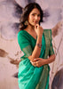Ceramic Green Woven Tissue Silk Saree