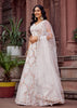 Pearl White Embroidered Net Lehenga