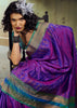 Royal Purple Woven Banarasi Silk Saree