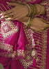 “Exclusive Offer” : Fuchsia Pink Woven Embroidered Silk Saree