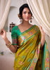 Mehndi Green Woven Patola Silk Saree
