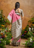 Candy Pink Woven Cotton Silk Saree