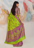 Pista Green Woven Kanjivaram Silk Saree