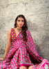 Elegant Pink Printed Satin Silk Saree