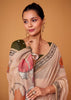 Honey Peach Woven Cotton Saree