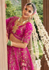 Vibrant Pink Heavy Embroidered Designer Lehenga