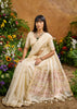 Elegant Cream Woven Banarasi Silk Saree