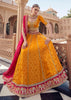 Zinnia Orange Embroidered Designer Lehenga Set