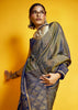 Olive Green Woven Banarasi Silk Saree