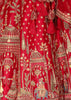 Red Heavy Embroidered Designer Lehenga
