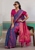 Lilac Purple Banarasi Silk Saree