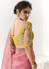 Purple And Pink Designer Organza Tissue Silk Saree