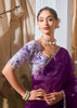 Rich Purple Designer Silk Saree