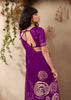 Rich Purple Woven Soft Silk Saree