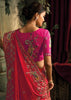 Bridal Pink Designer Embroidered Silk Saree
