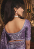 Lilac Mist Tissue Organza Designer Saree