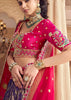 Purple And Pink Embroidered Designer Lehenga Set