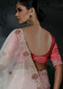 Lily White Embroidered Designer Saree