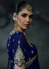 Navy Blue Embroidered Designer Saree
