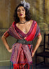 Raspberry Red Woven Banarasi Silk Saree