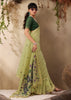 Pista Green Woven Cotton Silk Saree