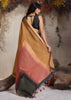 Black And Yellow Woven Cotton Silk Saree