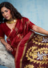 Red Woven Munga Cotton Saree