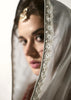 Silver Grey Designer Organza Tissue Silk Saree