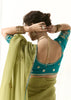 Lime Green Designer Organza Tissue Silk Saree