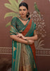 Rust Brown Woven Tussar Silk Saree