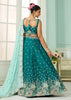 Rama Green Georgette Embroidered Sequins Lehenga Set