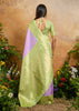 Lilac Purple Woven Soft Silk Saree