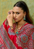 Red Printed Satin Silk Saree