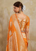 Rich Orange Woven Banarasi Silk Saree