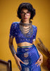 Twilight Blue Banarasi Satin Silk Saree