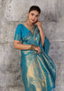 Blue Woven Kanjivaram Silk Saree