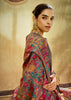 Fossil Grey Woven Cotton Kashmiri Jamewar Saree