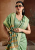 Summer Green Woven Banarasi Silk Saree