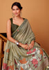 Sage Green Woven Cotton Saree