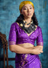 Regal Purple Woven Banarasi Satin Silk Saree